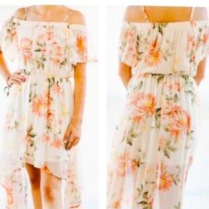 AUW☀️ OFF SHOULDER♥️ HIGH LOW SUN DRESS⭐️ MEDIUM